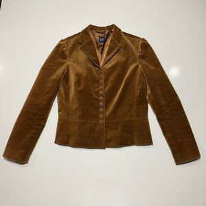 GAP Brown Velvet Blazer